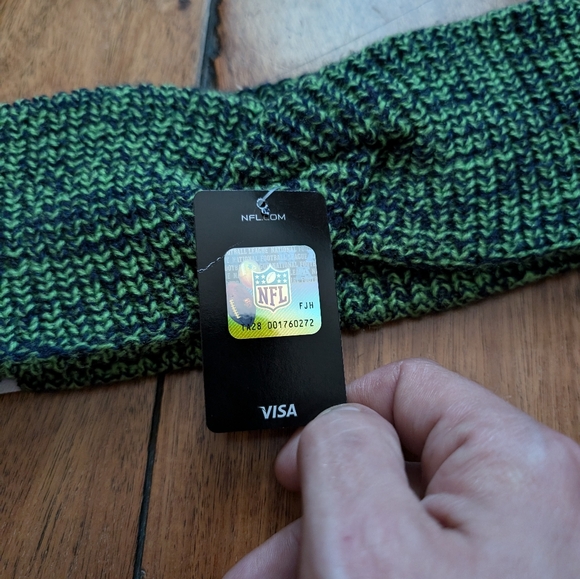 Seattle Seahawks 47 Embroidered Knit Headband (os) - Picture 6 of 7